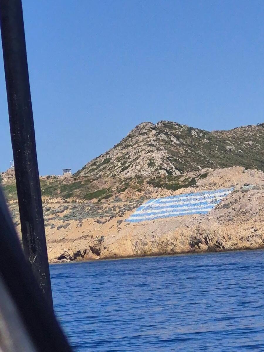 Rocky Kos coastline viewed from the water