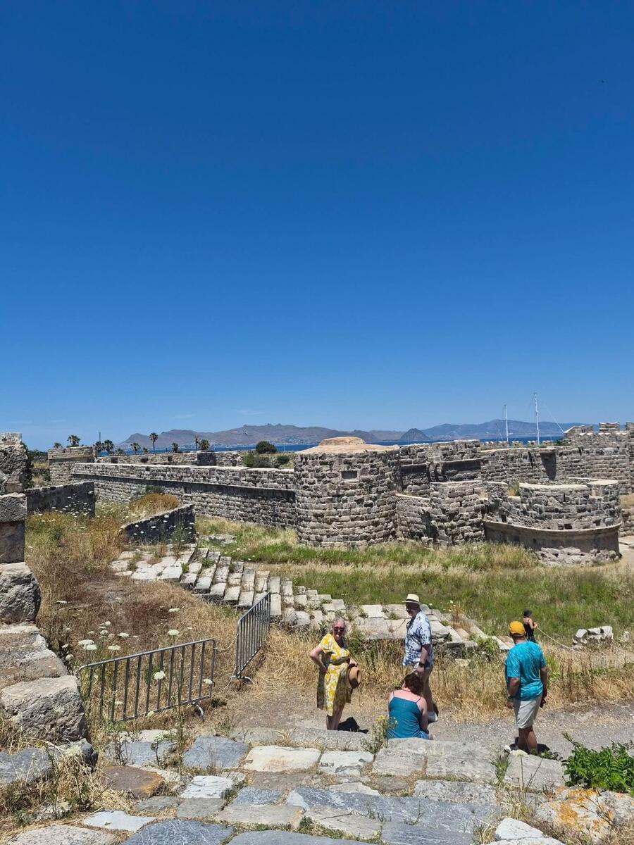 Historic ruins in Kos during our 2026 family trip