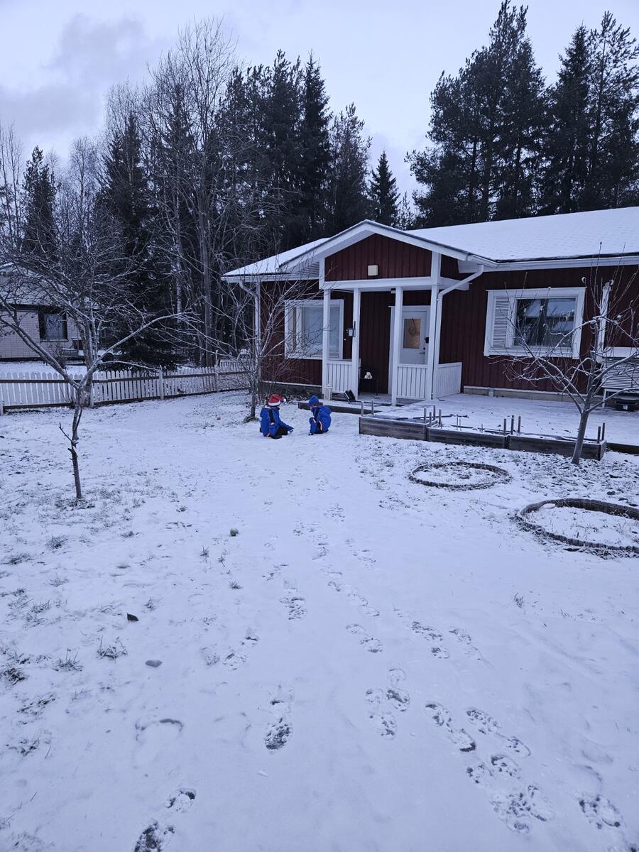 Our snowy Airbnb accommodation in Rovaniemi