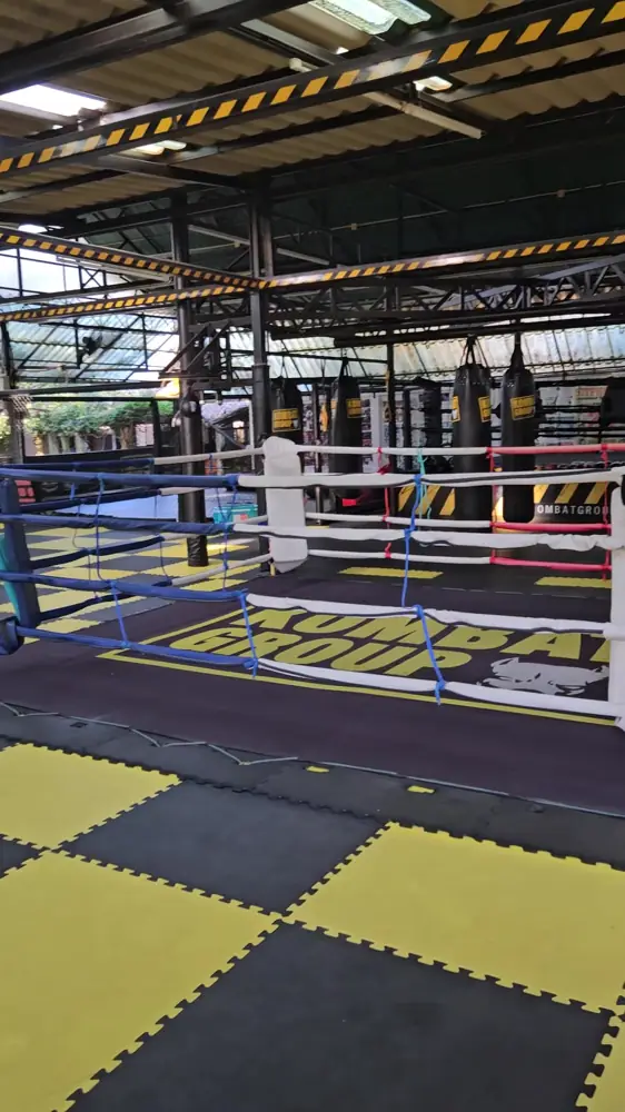 Kombat Group boxing ring and training floor in Pattaya
