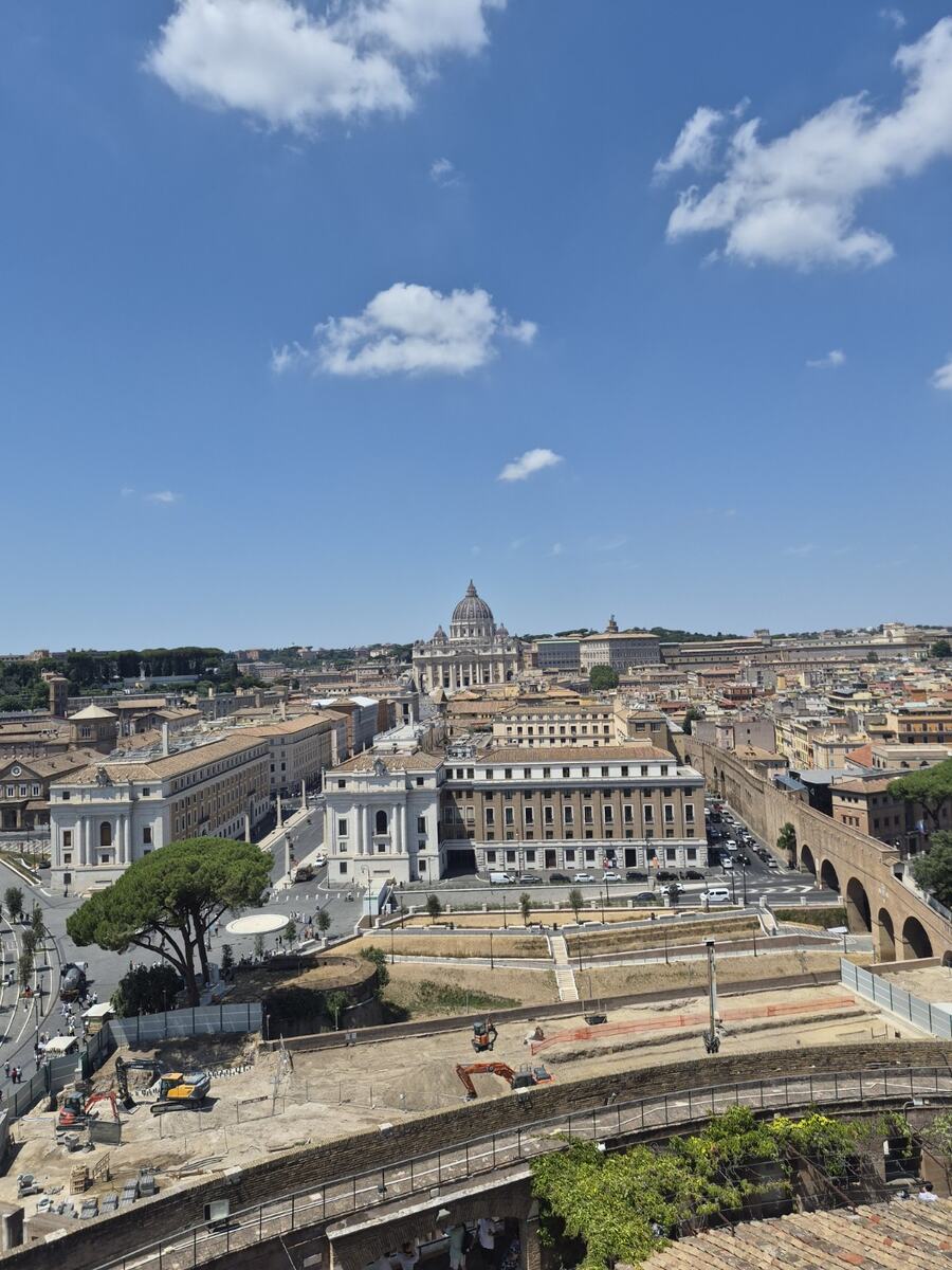 A view across Vatican City during our Rome trip